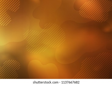 Dark Yellow, Orange vector layout with flat lines. Glitter abstract illustration with colored sticks. The pattern can be used as ads, poster, banner for commercial.