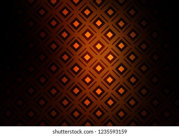 Dark Yellow, Orange vector layout with lines, rectangle. Shining colorful illustration with lines, rectangles. Pattern for websites, landing pages.