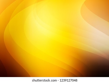 Dark Yellow, Orange vector layout with flat lines. Lines on blurred abstract background with gradient. Smart design for your business advert.