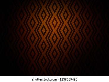 Dark Yellow, Orange vector layout with lines, rectangle. Modern geometric abstract illustration with lines, squares. Pattern for websites, landing pages.