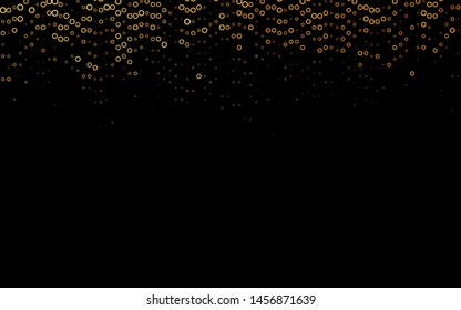 Dark Yellow, Orange vector layout with circle shapes. Modern abstract illustration with colorful water drops. Design for posters, banners.