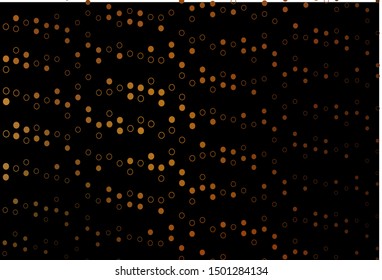 Dark Yellow, Orange vector layout with circle shapes. Beautiful colored illustration with blurred circles in nature style. Pattern for ads, leaflets.