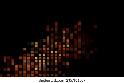 Dark Yellow, Orange vector layout with lines, rectangles. Abstract gradient illustration with rectangles. Pattern for commercials.