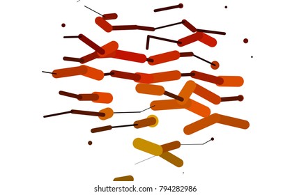 Dark Yellow, Orange vector layout with flat lines. Modern geometrical abstract illustration with staves. The pattern can be used for medical ad, booklets, leaflets