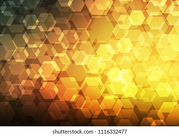 Dark Yellow, Orange vector low poly pattern. Shining colored illustration in a Brand new style. Brand new style for your business design.