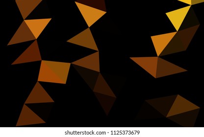 Dark Yellow, Orange vector low poly low poly. An elegant bright illustration with gradient. A new texture for your design.