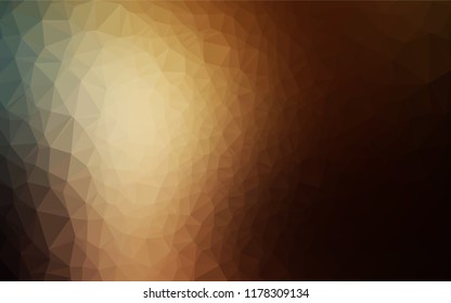 Dark Yellow, Orange vector low poly texture. A completely new color illustration in a vague style. A completely new design for your business.