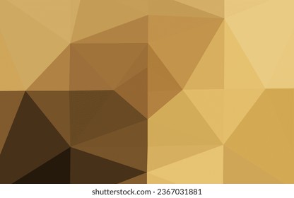 Dark Yellow, Orange vector low poly texture. Creative illustration in halftone style with gradient. The best triangular design for your business.
