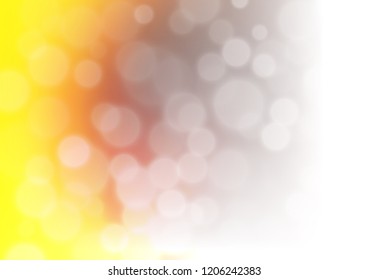 Dark Yellow, Orange vector modern bokeh pattern. Colorful illustration in blurry style with gradient. The template can be used for your brand book.