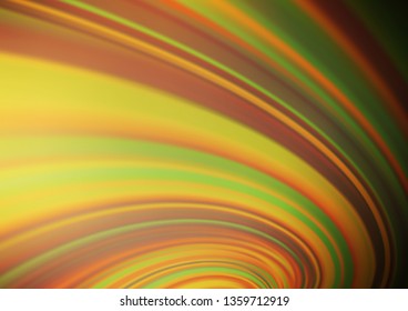 Dark Yellow, Orange vector modern elegant background. A completely new color illustration in a bokeh style. Brand new style for your business design.