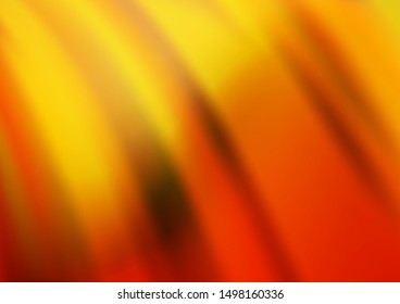 Dark Yellow, Orange vector modern elegant background. A vague abstract illustration with gradient. A new texture for your design.