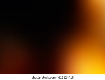 Dark Yellow, Orange vector modern elegant abstract background in blurry style with gradient. Brand-new colored template.   
