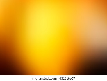 Dark Yellow, Orange vector modern elegant abstract background with gradient. Brand-new colored template in blurry style. 