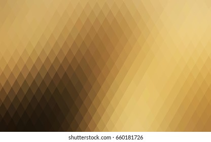 Dark Yellow, Orange vector modern geometrical background. Abstract template. Geometric pattern in square style with gradient.