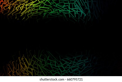Dark Yellow, Orange vector modern geometrical background. Abstract template. Geometric pattern in square style with gradient.