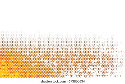 Dark Yellow, Orange vector modern geometrical abstract background. Texture, brand-new background. Geometric background in Origami style with gradient. 