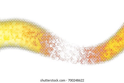 Dark Yellow, Orange vector modern geometrical abstract background. Texture, brand-new background. Geometric background in Origami style with gradient. 