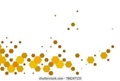 Dark Yellow, Orange vector modern geometrical abstract background. Texture, brand-new background. Geometric background in Origami style with gradient. 