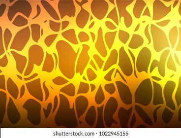 Dark Yellow, Orange vector natural abstract pattern. Ethnic elegant natural pattern with gradient. The elegant pattern can be used as a part of a brand book.