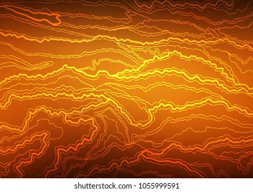 Dark Yellow, Orange vector natural elegant background. Shining colored illustration with doodles in Zen tangle style. The pattern can be used for heads of websites and designs.