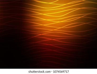 Dark Yellow, Orange vector natural abstract texture. Ethnic elegant natural pattern with gradient. The elegant pattern can be used as a part of a brand book.
