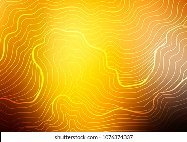 Dark Yellow, Orange vector natural abstract template. Ethnic elegant natural pattern with gradient. The doodle design can be used for your web site.