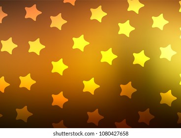 Dark Yellow, Orange vector natural abstract template. Colorful illustration in abstract style with doodles and Zen tangles. The completely new template can be used for your brand book.