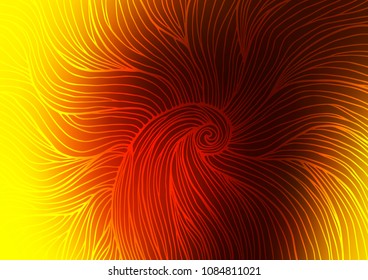 Dark Yellow, Orange vector natural elegant background. A completely new color illustration in doodle style. The completely new template can be used for your brand book.
