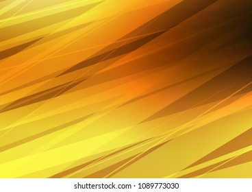 Dark Yellow, Orange vector natural elegant texture. An elegant bright illustration with lines in Natural style. A completely new design for your business.