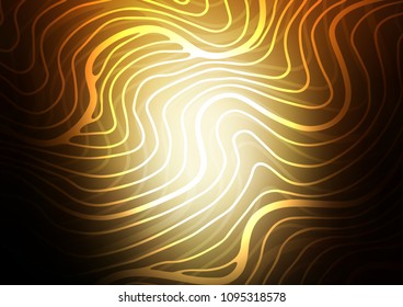 Dark Yellow, Orange vector natural abstract texture. Creative illustration in blurred style with doodles and Zen tangles. The textured pattern can be used for website.