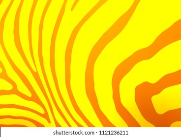 Dark Yellow, Orange vector natural elegant texture. Blurred decorative design in Indian style with Zen tangles. A new texture for your design.