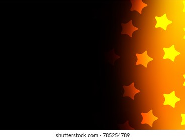 Dark Yellow, Orange vector natural abstract background. Geometric doodle illustration in Origami style with gradient. The pattern can be used for wallpapers and coloring books.