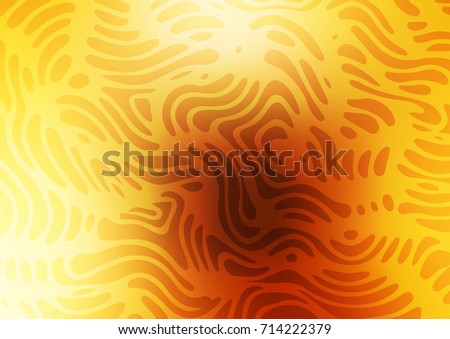 Dark Yellow, Orange vector natural elegant background. Geometric doodle illustration in Origami style with gradient. The doodle design can be used for your web site.