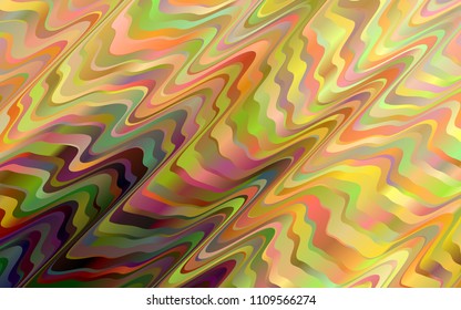 Dark Yellow, Orange vector pattern with liquid shapes. Creative geometric illustration in marble style with gradient. Marble design for your web site.