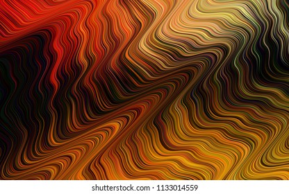 Dark Yellow, Orange vector pattern with lava shapes. An elegant bright illustration with gradient. A new texture for your  ad, booklets, leaflets.