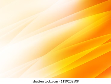 Dark Yellow, Orange vector pattern with narrow lines. Glitter abstract illustration with colored sticks. Smart design for your business advert.