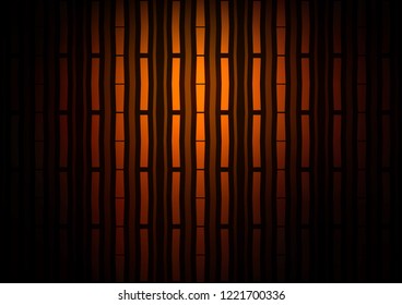 Dark Yellow, Orange vector pattern with narrow lines. Shining colored illustration with narrow lines. Best design for your ad, poster, banner.