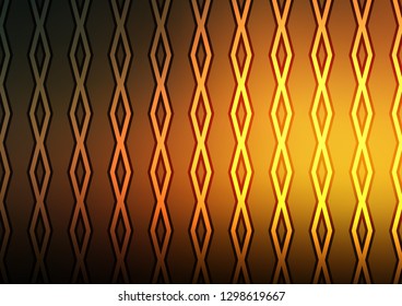 Dark Yellow, Orange vector pattern with lines, rectangles. Shining colorful illustration with lines, rectangles. Pattern for websites, landing pages.