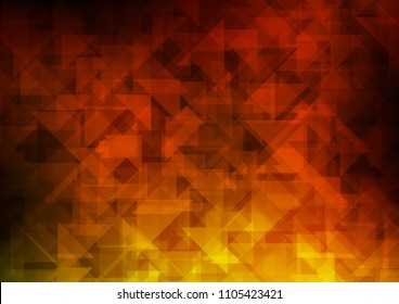 Dark Yellow, Orange vector polygon abstract polygon abstract. Shining colored illustration in a Brand new style. The best triangular design for your business.