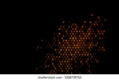 Dark Yellow, Orange vector polygonal illustration consisting of rectangles. Rectangular design for your business. Creative geometric background in origami style with gradient.