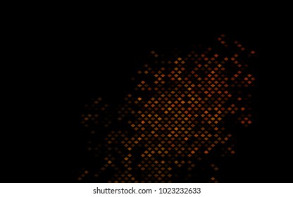 Dark Yellow, Orange vector polygonal illustration consisting of rectangles. Rectangular design for your business. Creative geometric background in origami style with gradient.