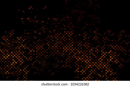 Dark Yellow, Orange vector polygonal illustration consisting of rectangles. Rectangular design for your business. Creative geometric background in origami style with gradient.