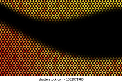 Dark Yellow, Orange vector polygonal illustration, which consist of rectangles. Rectangular pattern for your business design. Geometric background in Origami style with gradient. 