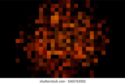 Dark Yellow, Orange vector polygonal illustration consisting of rectangles. Rectangular design for your business. Creative geometric background in origami style with gradient.