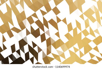 Dark Yellow, Orange vector polygonal template. Colorful illustration in abstract style with gradient. The polygonal design can be used for your web site.