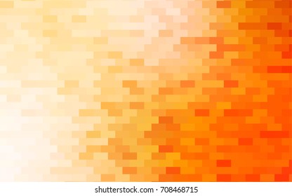 Dark Yellow, Orange vector polygonal illustration consisting of rectangles. Rectangular design for your business. Creative geometric background in origami style with gradient.