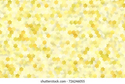 Dark Yellow, Orange vector polygonal illustration, which consist of hexagons. Hexagonal design for your business. Creative geometric background in Origami style with gradient