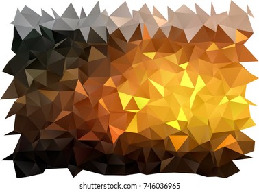 Dark Yellow, Orange vector polygonal background. A sample with polygonal shapes. The polygonal design can be used for your web site.