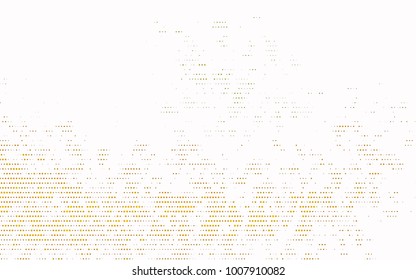 Dark Yellow, Orange vector red banner with set of circles, dots. Donuts Background. Creative Design Template. Technological halftone illustration.