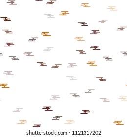 Dark Yellow, Orange vector seamless layout with flat lines. Shining colored illustration with narrow lines. Best design for your ad, poster, banner.